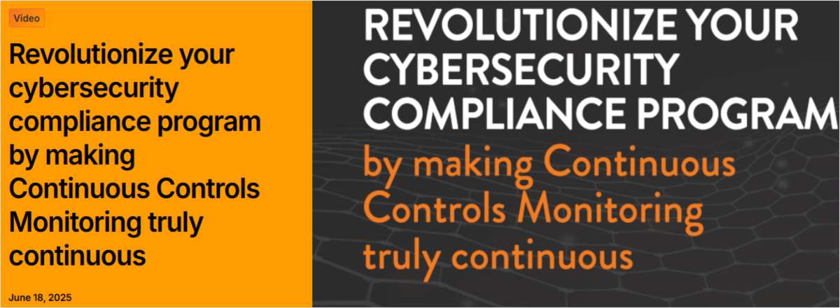 Learn how to transform cybersecurity compliance from a checkbox to a continuous advantage