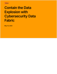 Taming the Data Explosion: How cybersecurity data fabrics help enhance visibility, compliance & performance