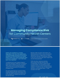 Managing Compliance Risk for Community Health Centers