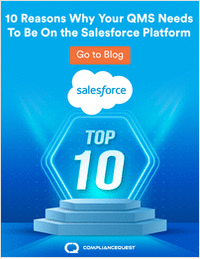 10 Reasons Why Your QMS Needs To Be On the Salesforce Platform