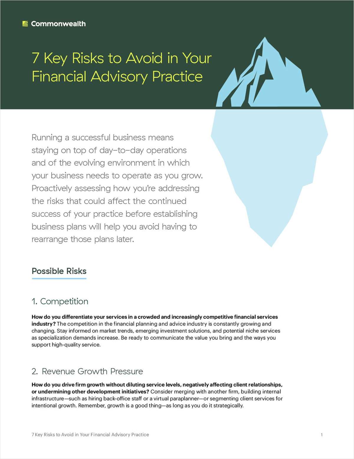 7 Key Risks to Avoid in Your Financial Advisory Practice