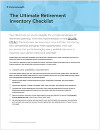 The Ultimate Retirement Inventory Checklist