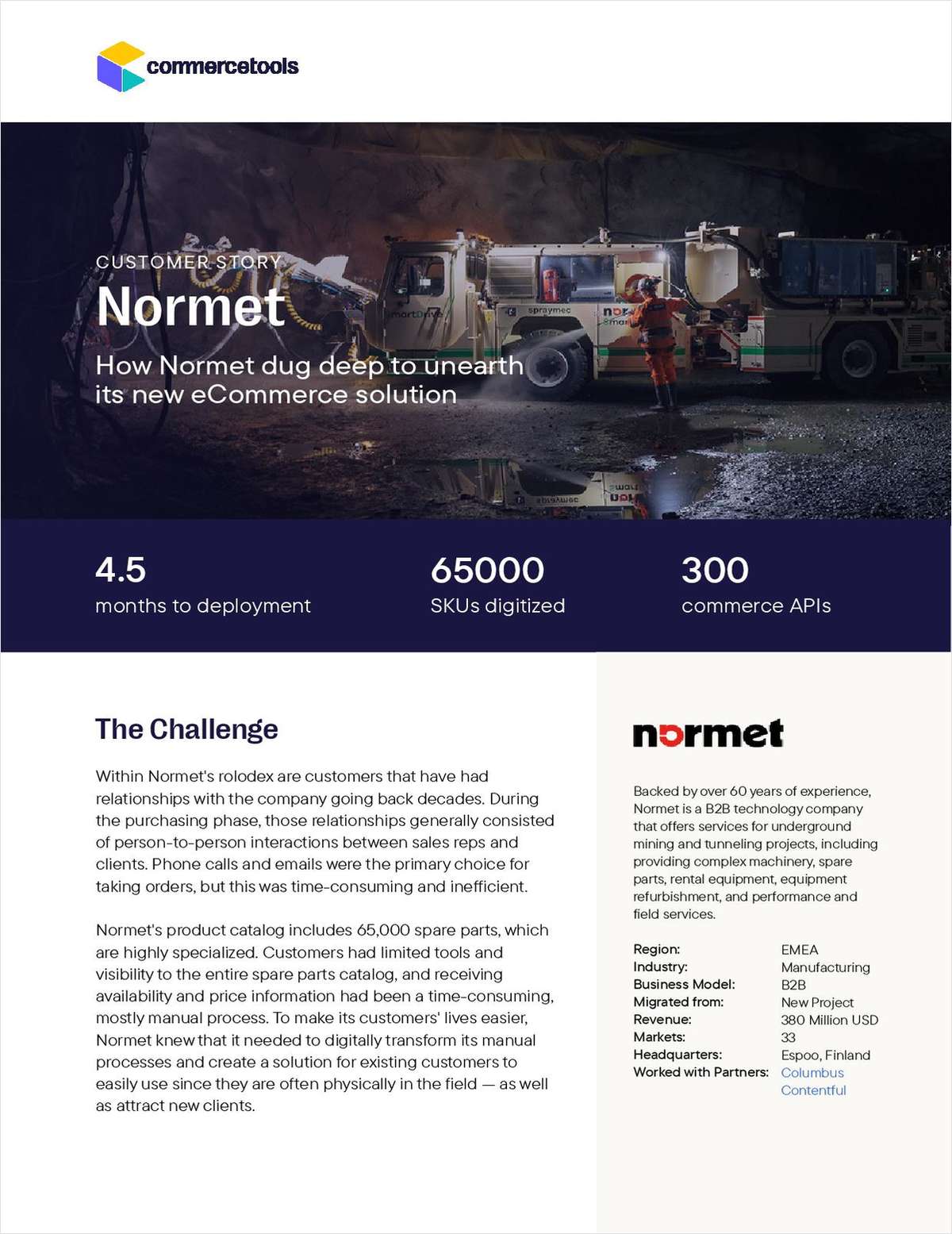 How Normet dug deep to unearth its new eCommerce solution