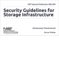 NIST Special Publication; Security Guidelines for Storage Infrastructure
