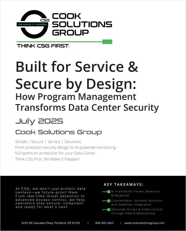 A Program Management Guide for Data Center Security
