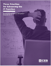 Three Priorities for Advancing the IT Function