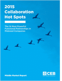 2015 Collaboration Hot Spots:  The 14 Most Powerful Functional Partnerships in Midsized Companies