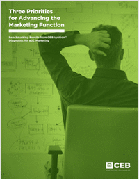 Three Priorities for Advancing the Marketing Function
