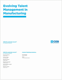 Evolving Talent Management in Manufacturing