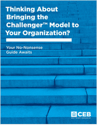 Thinking about bringing the Challenger™ Model to your organization? Your no nonsense guide awaits.