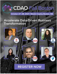 In-Person Event: Chief Data & Analytics Officer Fall Boston - Live Content