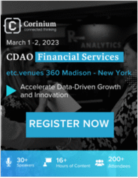 Chief Data & Analytics Officer, Financial Services March 1-2, 2023 New York City