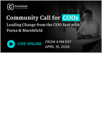Community Call for COOs: Leading Change from the COO Seat with Pzena & Marshfield