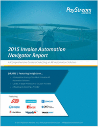 2015 Invoice Automation Navigator Report