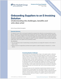 Onboarding Suppliers to an E-Invoicing Solution