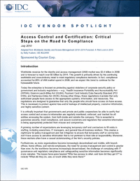 IDC Spotlight: Access Control and Certification