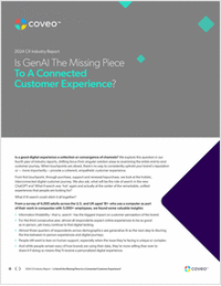 Is GenAI the Missing Piece to a Connected CX?
