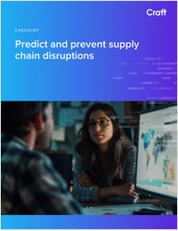 Predict and prevent supply chain disruptions
