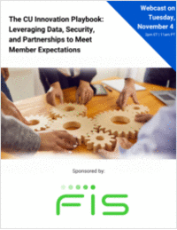The CU Innovation Playbook: Leveraging Data, Security and Partnerships to Meet Member Expectations