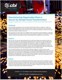 A Case for Secure-by-Design Cloud Transformation