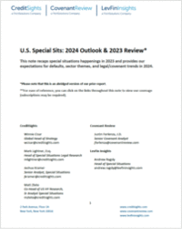 U.S. Special Sits: 2024 Outlook & 2023 Review