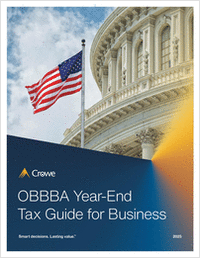 Crowe's OBBBA Tax Guide for Business