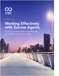Escrow Best Practice Guide 2025: Working Effectively with Escrow Agents
