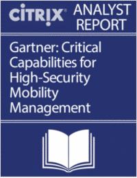 Gartner: Critical Capabilities for High-Security Mobility Management