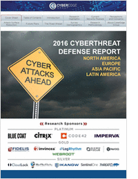 2016 Cyberthreat Defense Report