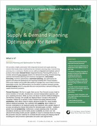 Supply and Demand Planning and Optimization for Retail