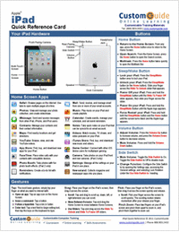 Apple iPad - Free Quick Reference Card