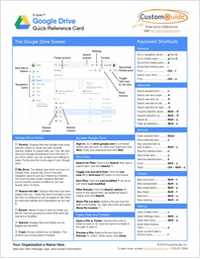 Google Drive- Free Reference Card