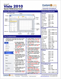 Microsoft Visio 2010 - Free Quick Reference Card