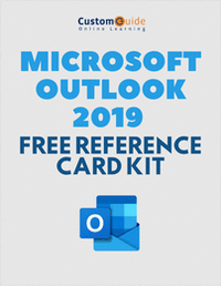 Microsoft Outlook 2019 -- Free Reference Card Kit