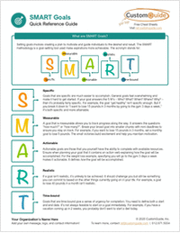 SMART Goals Quick Reference Guide