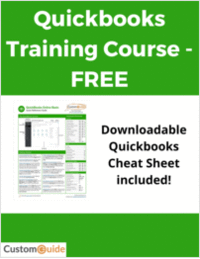 Quickbooks Training Course - FREE