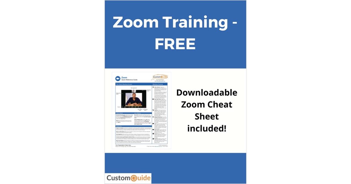 Zoom Training Course - FREE Free Course