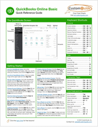 Quickbooks Quick Reference Guide