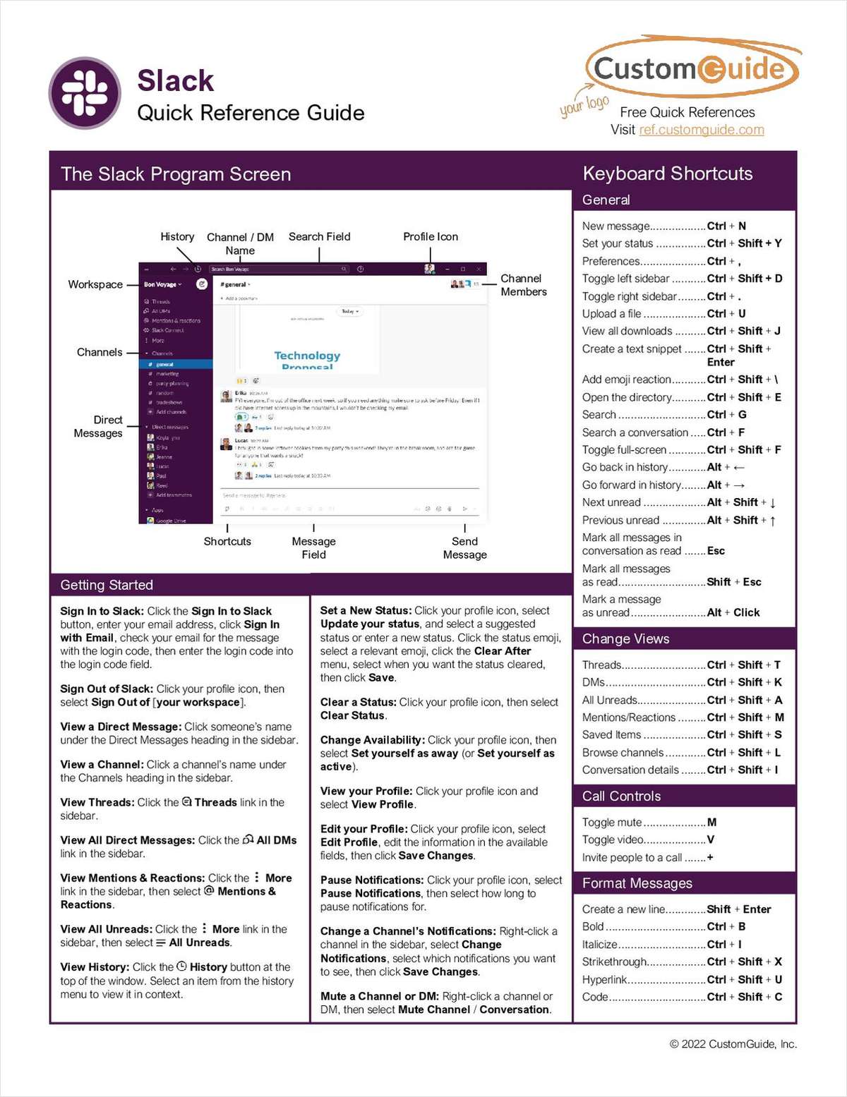 Slack -- Quick Reference Guide