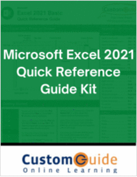Microsoft Excel 2021 - Reference Guide Kit