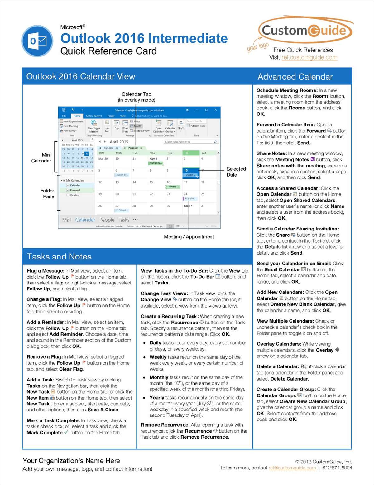 microsoft-outlook-2016-intermediate-quick-reference-card-free-guide