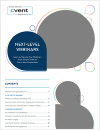 Learn the secrets to making your webinars wow-worthy with Cvent's eBook.
