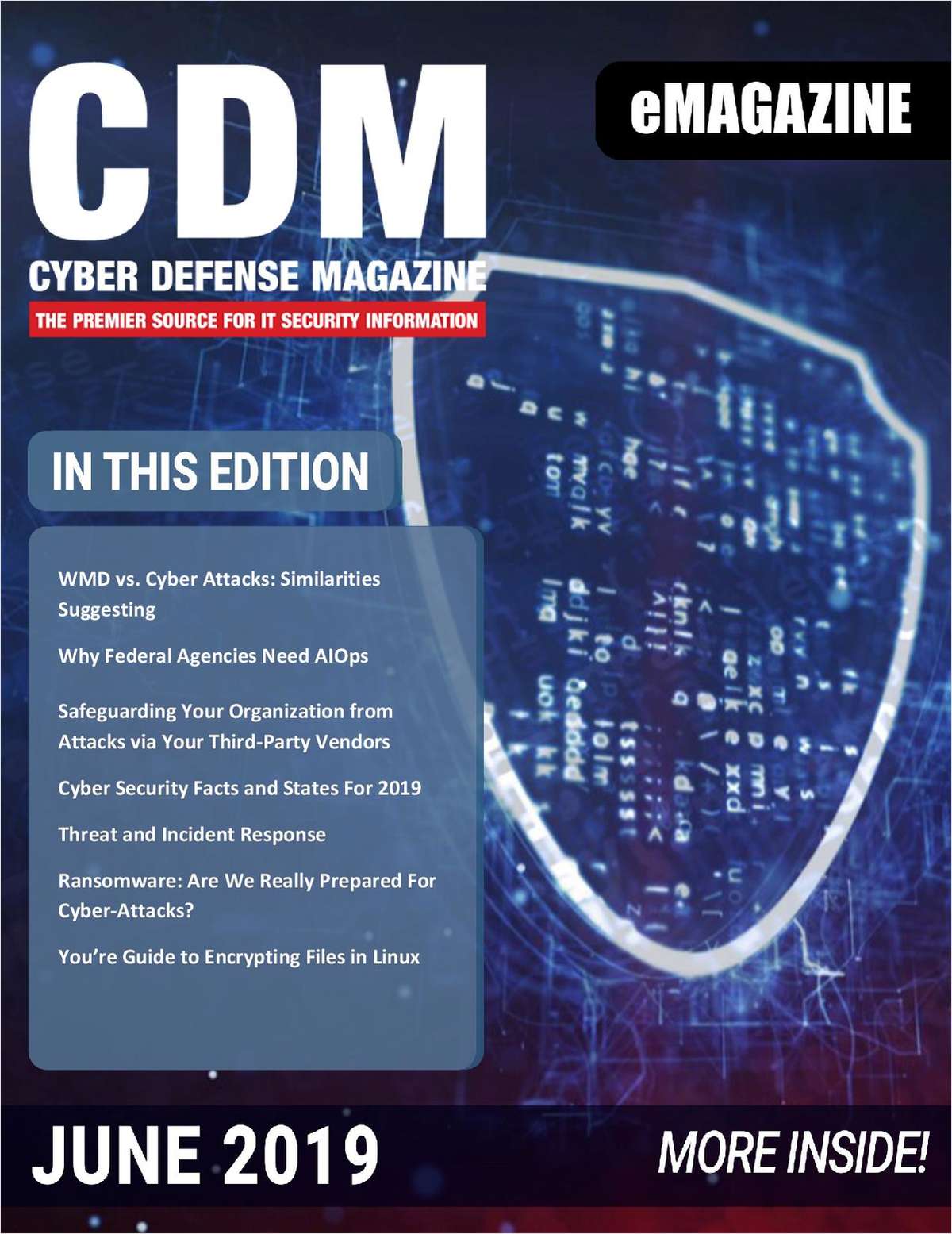 Cyber Defense eMagazine -  June 2019 Edition