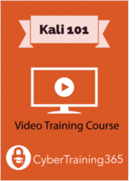 Kali 101 - FREE Video Training Course (a $19 value!)