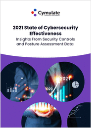 2021 State of Cybersecurity Effectiveness Usage Report
