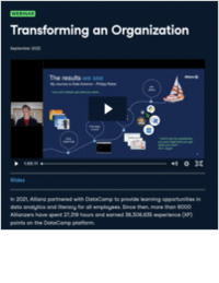 Transforming an Organization