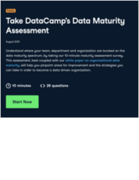 Take DataCamp's Data Maturity Assessment