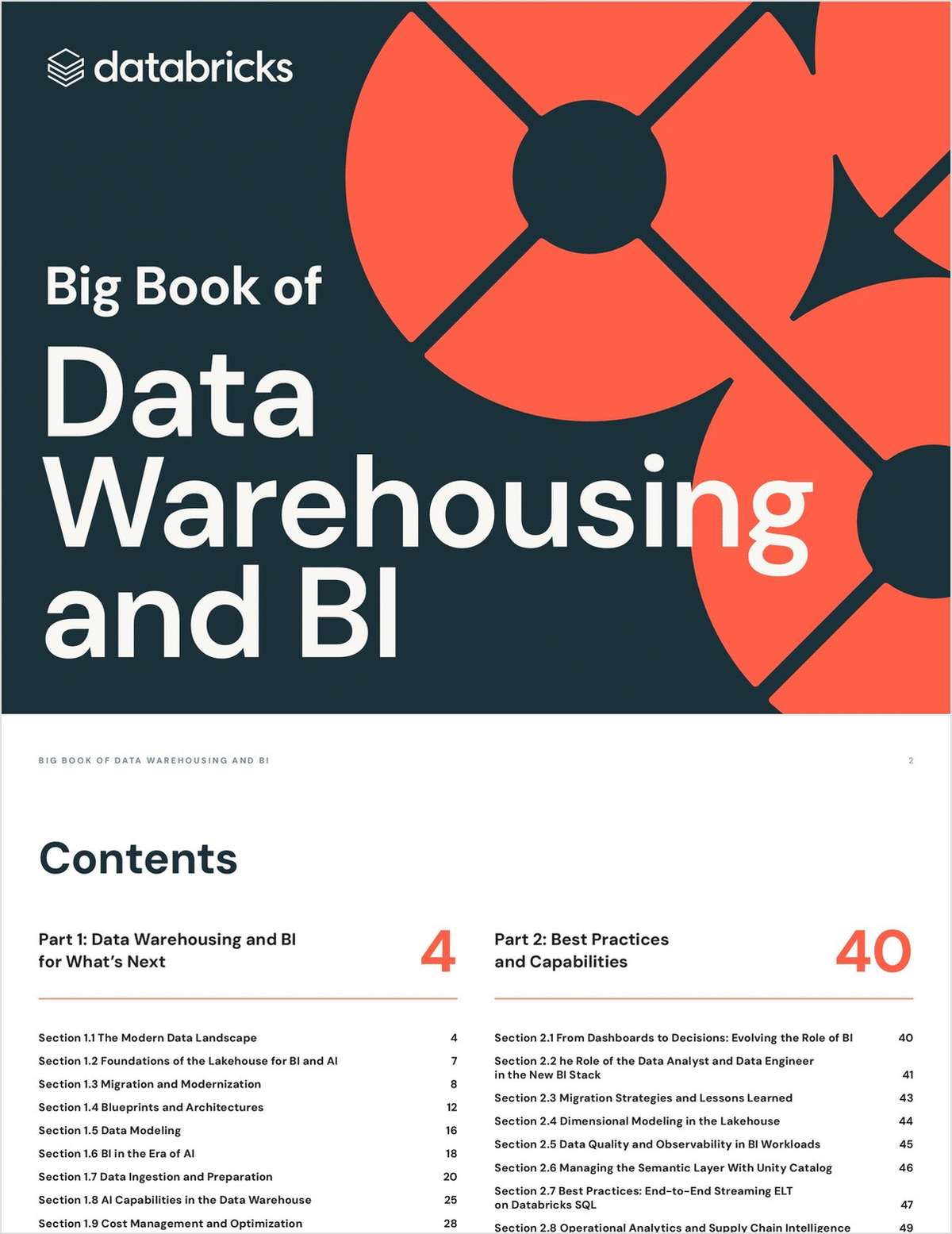 Big Book of Data Warehousing and BI: The best warehouse is a lakehouse. Unify data to unlock insights.