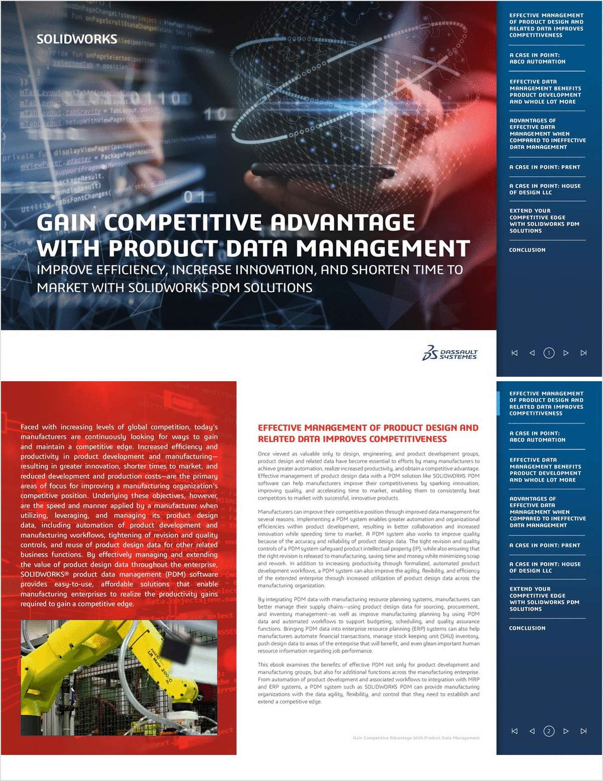 Gain Competitive Advantage with Product Data Management: Improve Efficiency, Increase Innovation, and Shorten Time to Market with SOLIDWORKS PDM Solutions