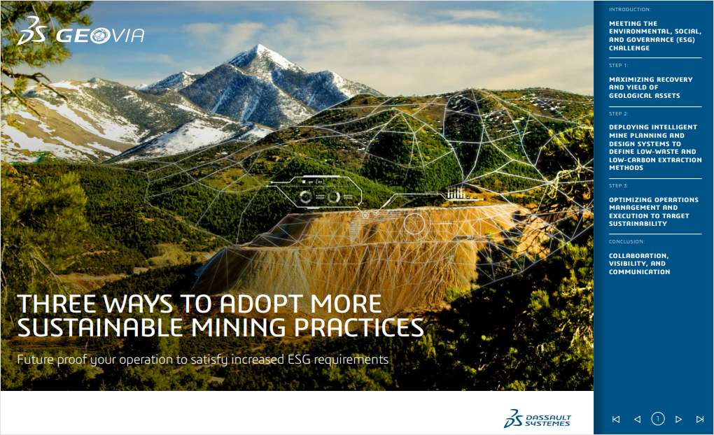 Three Ways to Adopt More Sustainable Mining Practices